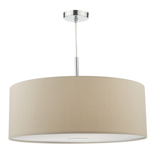 Dar Ronda 3lt Pendant With Ecru Shade And Diffuser 60cm