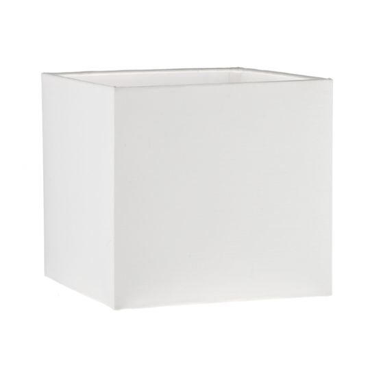 Dar S1106 Ivory Cotton Square Shade 15cm