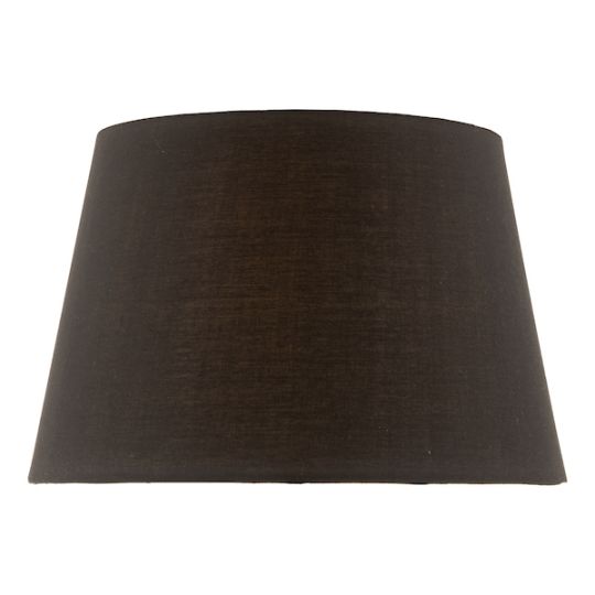 Dar Safia Black Cotton Tapered Drum Shade 36CM