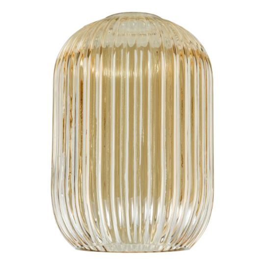 Dar Sawyer Easy Fit Shade Champagne Ribbed Glass