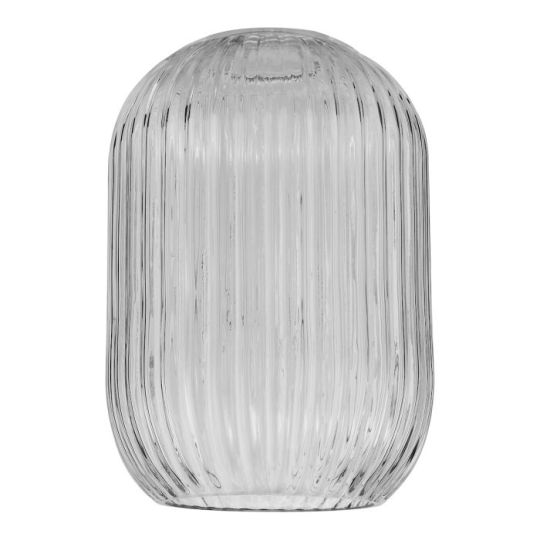 Dar Sawyer Easy Fit Shade Smoked Ribbed Glass