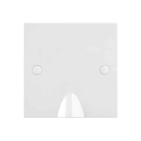 Saxby Square Edge 20A Flex Outlet Plate in White