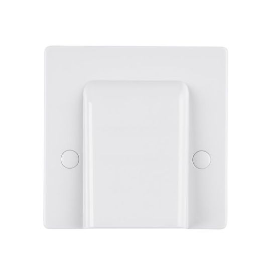 Saxby Square Edge 45A Cooker Connection Unit in White