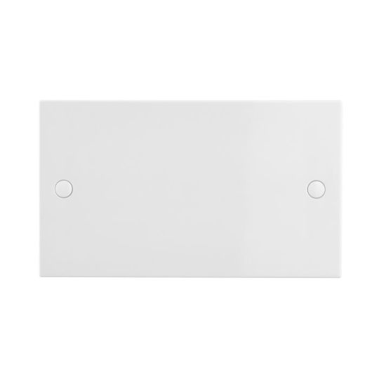 Saxby Square Edge 2G Blanking Plate in White