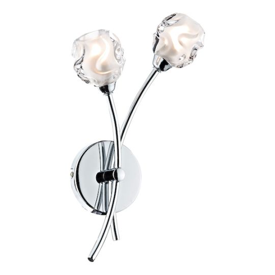 Dar Seattle Double Wall Bracket Polished Chrome