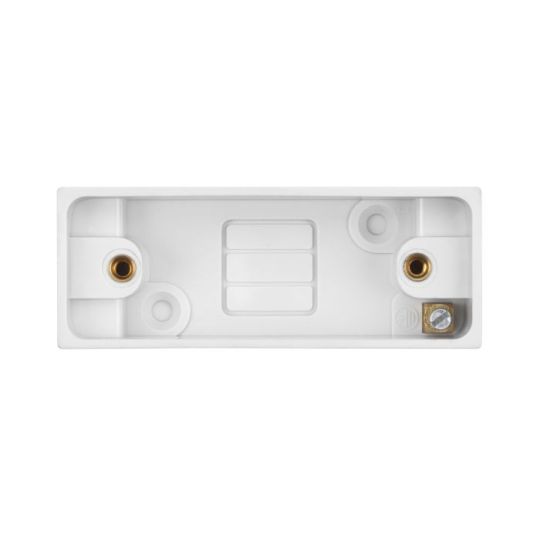 Saxby Square Edge Single 16Mm Architrave Pattress Box in White
