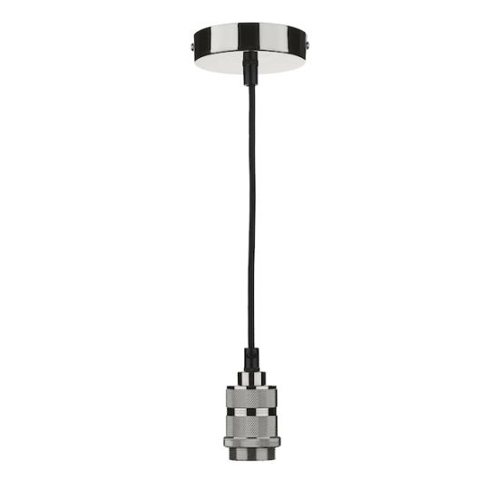 Dar 1 Light E27 Decorative Suspension Gun Metal