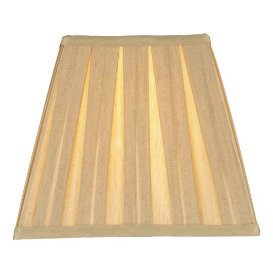 Dar Taylor Gold Faux Silk Tapered Square Shade 22cm