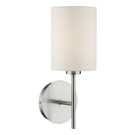 Dar Tuscan Single Wall Bracket Base Only Satin Chrome