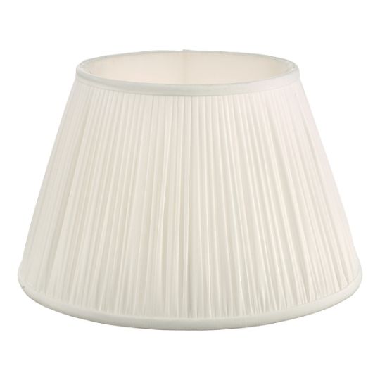 Dar Ulyana Ivory Faux Silk Pleated Shade 35cm