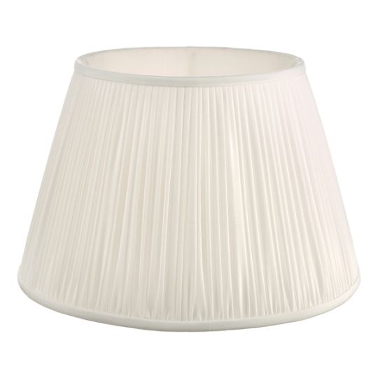 Dar Ulyana Ivory Faux Silk Pleated Shade 40cm