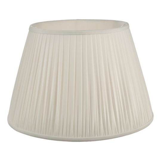 Dar Ulyana Ivory Faux Silk Pleated Shade 45cm