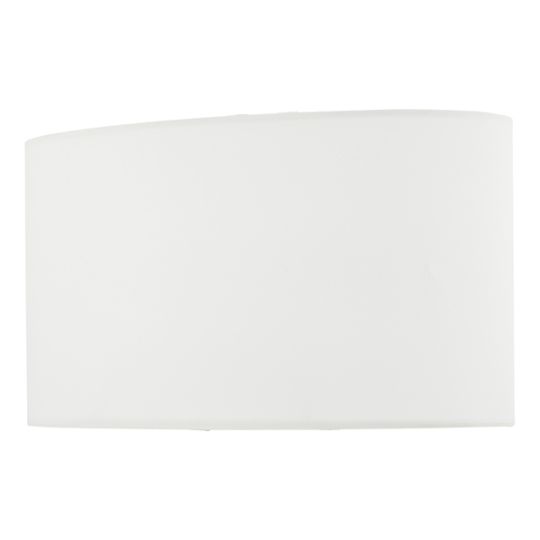 Dar Utara Ivory Faux Silk Oval Shade 34cm