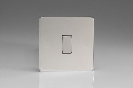 Varilight Polished Chrome 1-Gang 10A Intermediate Rocker Switch (XEC7S)