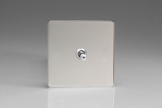 Varilight Polished Chrome 1-Gang 10A Intermediate Toggle Switch (XECT7S)