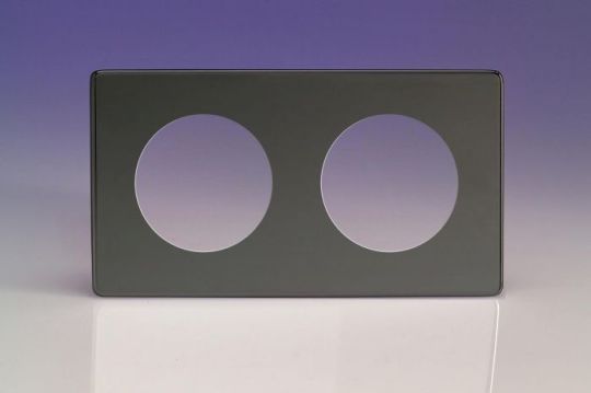 Varilight Iridium 2-Gang VariGrid Plate to fit VariGrid modules 