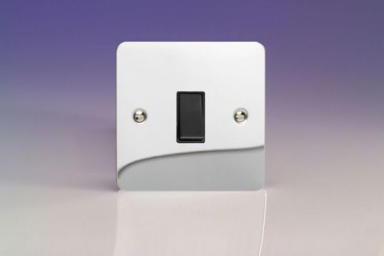 Varilight Polished Chrome 1-Gang 10A Retractive Switch