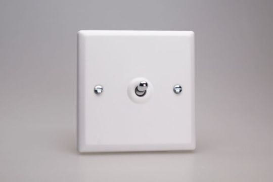 Varilight Chalk White 1-Gang 10A 1- or 2-Way Toggle Switch