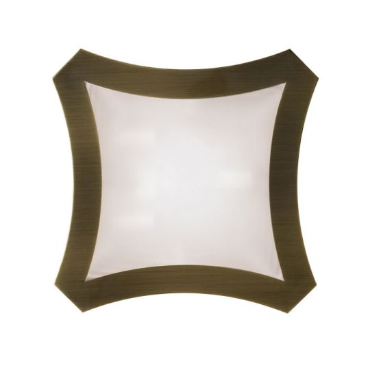 Mantra Alaska Ceiling/Wall 3 Light L1/SGU10 Antique Brass CFL Lamps INCLUDED