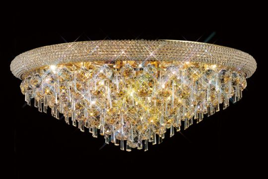 Diyas IL32108 Alexandra Ceiling 16 Light French Gold/Crystal