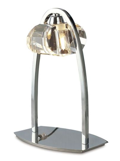 Mantra Alfa Large Table Lamp 1 Light G9 Polished Chrome