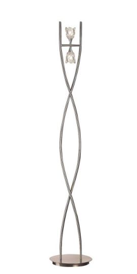 Mantra Amel Floor Lamp 2 Light G9 Polished Chrome