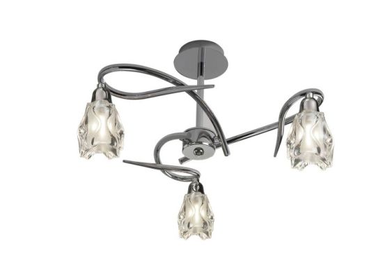 Mantra Amel Ceiling E14 3 Light Polished Chrome