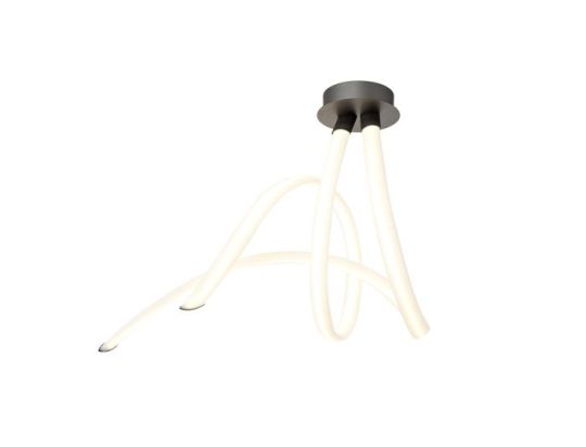 Mantra Armonia Semi Flush Spiral Dimmable 60W LED 3000K 4500lm Titanium/Frosted Acrylic 3yrs Warranty