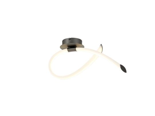 Mantra Armonia Wall Lamp Loop Dimmable 18W LED 3000K 1350lm Titanium/Frosted Acrylic 3yrs Warranty