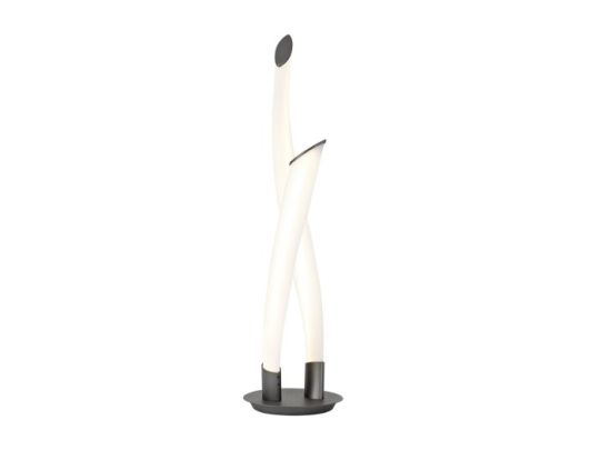 Mantra Armonia 2 Light Table Lamp 18W LED 3000K 1350lm Titanium/Frosted Acrylic 3yrs Warranty