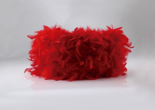 Diyas ILS10631 Arqus Feather Shade Red 330mm x 200mm
