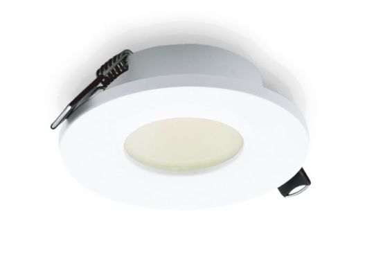 Mantra Atlantis Recessed Spotlight 8.3cm Round GU10 (Max 50W) White Cutout 58mm Cut Out: 58mm Lampholder Included