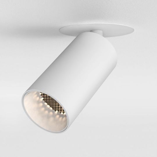 Astro Can 50 Recessed Indoor Spotlight in Matt White