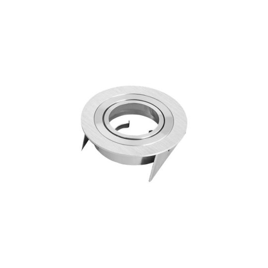 Mantra Basico GU10 Downlight 9.5cm Round 1 x GU10 Max 12W Satin Nickel Cut Out: 80mm Lampholder Included