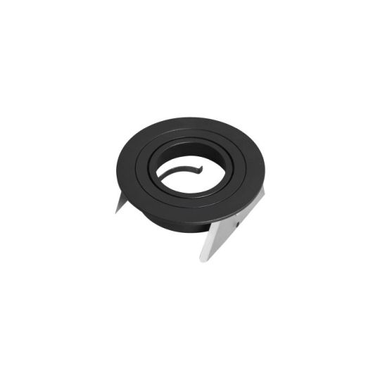 Mantra Basico GU10 Downlight 9.5cm Round 1 x GU10 Max 12W Black Cut Out: 80mm Lampholder Included