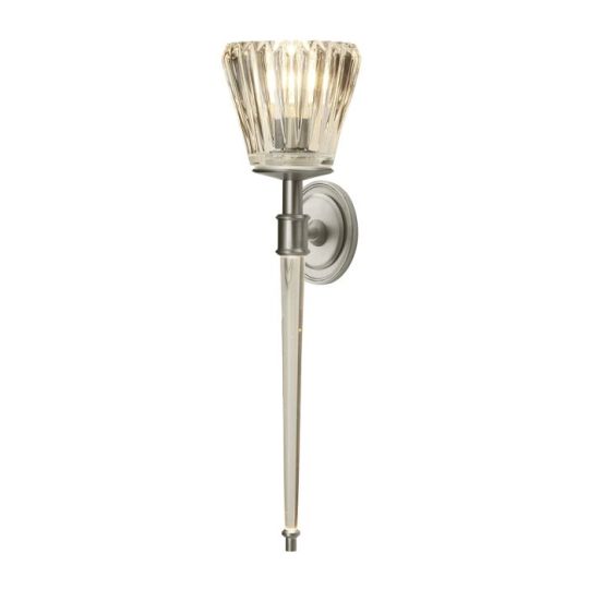 Elstead Lighting Agatha 2 Light Wall Light - Brushed Nickel