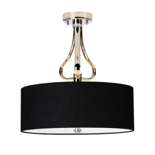 Elstead Lighting Falmouth 3 Light Semi Flush - Polished Chrome