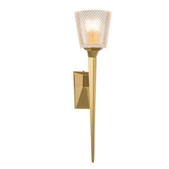 Elstead Lighting Verity 1 Light Wall Light - Brushed Brass