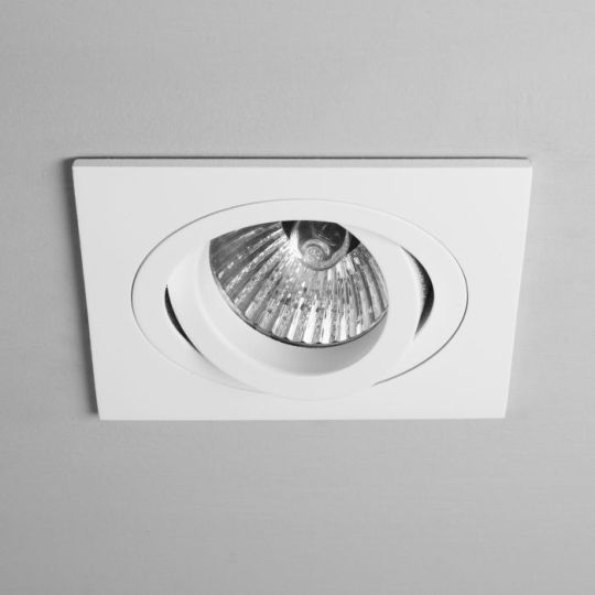 Astro Taro Square Adjustable Fire-Rated Indoor Downlight in Matt White
