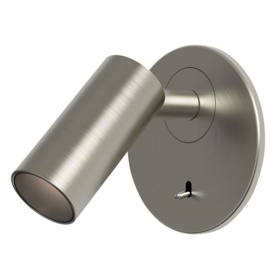 Astro Micro Recess Switched Reading Light in Matt Nickel