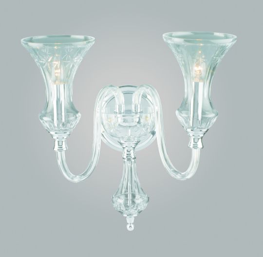 Impex CB05444/02/WB Stara  Series Decorative 2 Light Chrome Wall Light