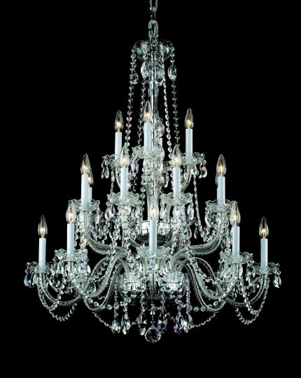 Impex CB301165/20/CH Stella  Series Decorative 20 Light Chrome Ceiling Light