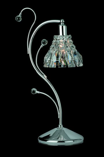 Impex CE00031/TL/CH Strasbourg  Series Decorative 1 Light Chrome Table Lamp