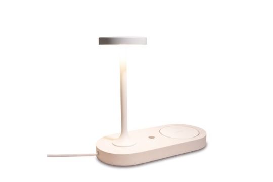Mantra Ceres Table Lamp With Mobile Phone Induction Charger & USB Charger 6W LED 3000K 450lm White 3yrs Warranty