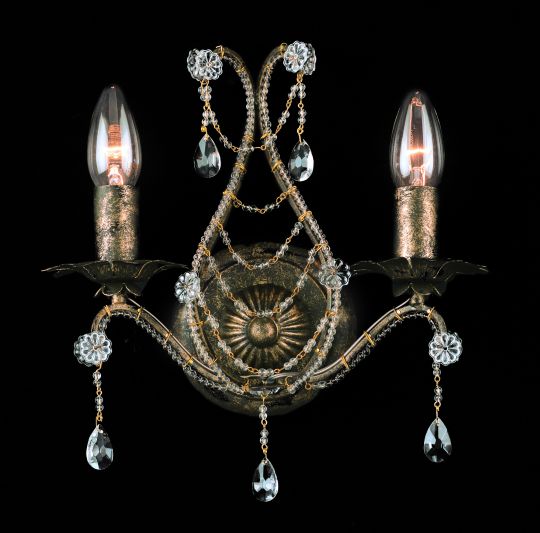 Impex CF04716/02/WB/ABR Montpellier  Series Decorative 2 Light Antique Bronze Ceiling Light