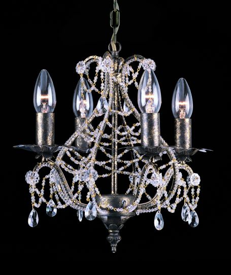 Impex CF04716/04/ABR Montpellier  Series Decorative 4 Light Antique Bronze Ceiling Light