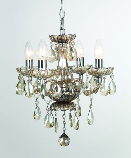 Impex CF211093/04/CHA Rodeo Series Decorative 4 Light Chrome Ceiling Light