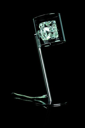 Impex CFH211171/TL/CH Sonja  Series Decorative 1 Light Chrome Table Lamp