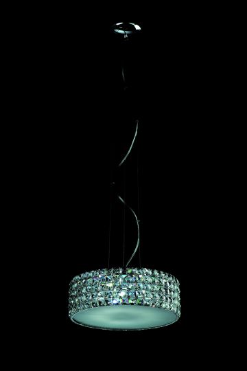 Impex CFH211232/05/S/CH Agora  Series Decorative 5 Light Chrome Ceiling Light