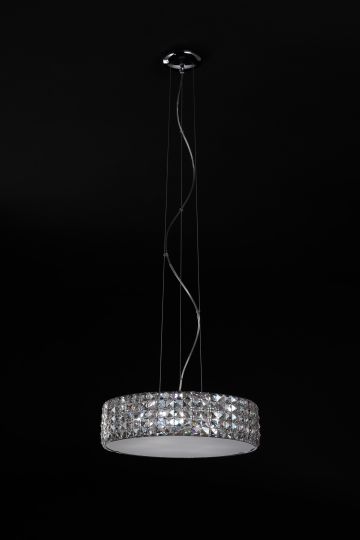 Impex CFH211232/06/M/CH Agora  Series Decorative 6 Light Chrome Ceiling Light
